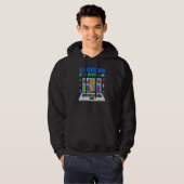 Inzoomen op virtueel terug naar school 4e leerjaar hoodie (Voorkant volledig)
