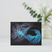 Inzoomen van een DNA-streng in een chromosoom Briefkaart (Staand voorkant)