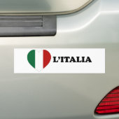 Io Amo Italia Bumpersticker (Op auto)