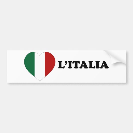 Io Amo Italia Bumpersticker (Voorkant)