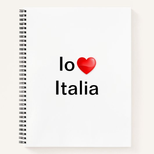 Io amo Italia Notitieboek (Voorkant)