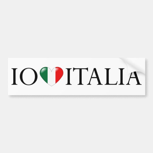 Io amo Italia sticker (Voorkant)