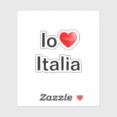 Io amo Italia Sticker (Vel)