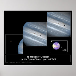 Io Jupiter Transit Hubble Telescope Foto Poster
