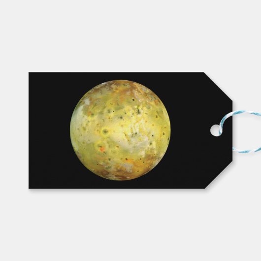 Io (maan van Jupiter) Cadeaulabel (Voorkant (Horizontaal))