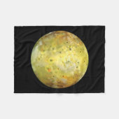 Io (maan van Jupiter) Fleece Deken (Voorkant (Horizontaal))