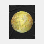 Io (maan van Jupiter) Fleece Deken (Voorkant)