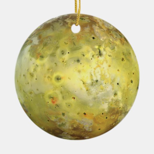 Io (maan van Jupiter) Keramisch Ornament (Voorkant)