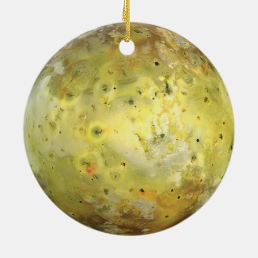 Io (maan van Jupiter) Keramisch Ornament (Achterkant)
