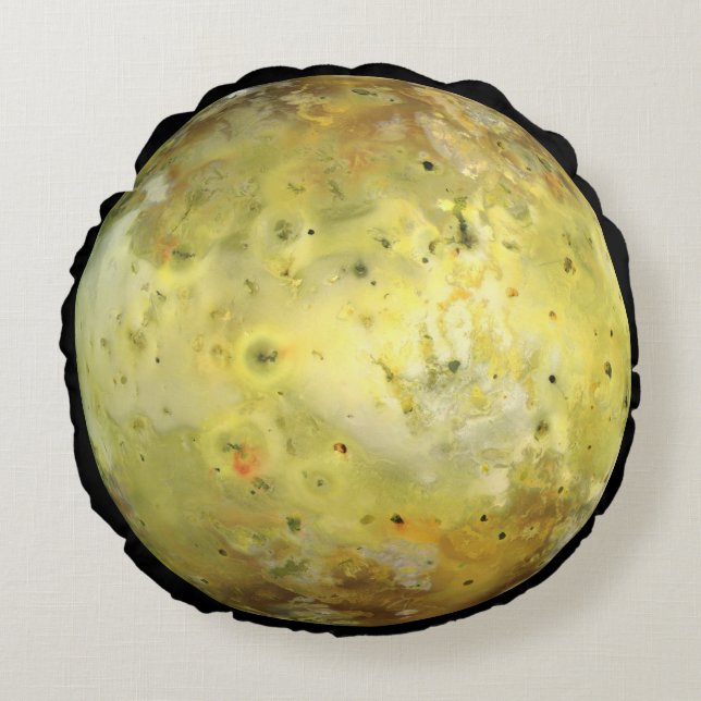 Io (maan van Jupiter) Rond Kussen (Voorkant)