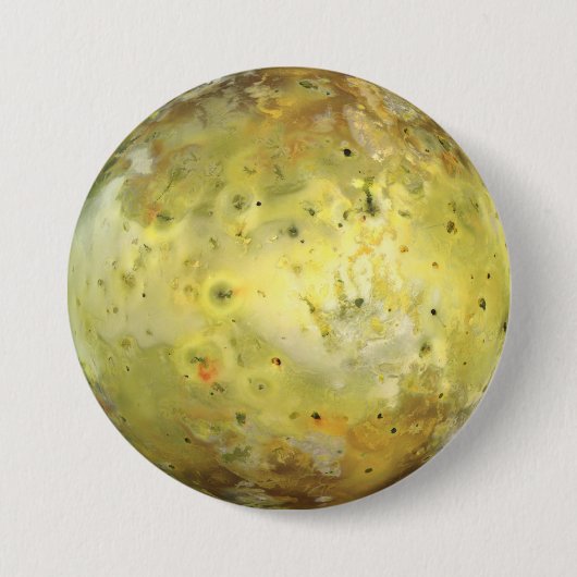 Io (maan van Jupiter) Ronde Button 7,6 Cm (Voorkant)