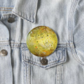 Io (maan van Jupiter) Ronde Button 7,6 Cm (In situ)