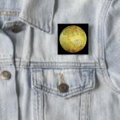 Io (maan van Jupiter) Vierkante Button 5,1 Cm (In situ)