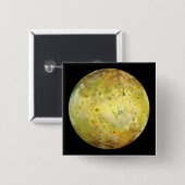 Io (maan van Jupiter) Vierkante Button 5,1 Cm (Voorkant /achterkant)