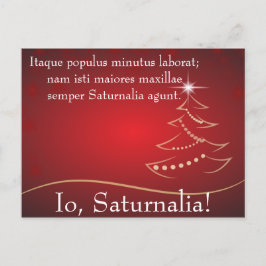 Io Saturnalia citaat van Petronius Uitnodiging Briefkaart