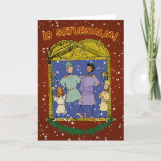 Io Saturnalia! Dubbele Aankondigingskaart Aankondiging