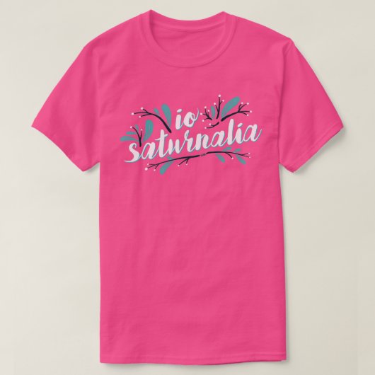 Io Saturnalia floral  T-shirt (Design voorkant)