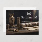 Io! Saturnalia! Uitnodiging Briefkaart (Voorkant / Achterkant)