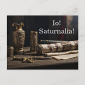 Io! Saturnalia! Uitnodiging Briefkaart (Voorkant)
