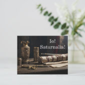 Io! Saturnalia! Uitnodiging Briefkaart (Staand voorkant)
