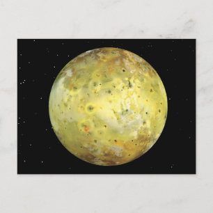 Io Vulkanische Maan van Jupiter Briefkaart