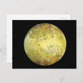 Io Vulkanische Maan van Jupiter Briefkaart (Voorkant / Achterkant)
