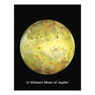 Io Vulkanische Maan van Jupiter Foto Afdruk
