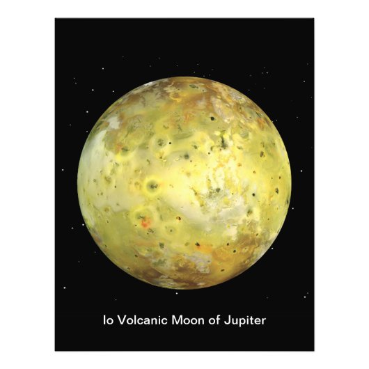 Io Vulkanische Maan van Jupiter Foto Afdruk (Voorkant)