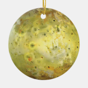 Io Vulkanische Maan van Jupiter Keramisch Ornament
