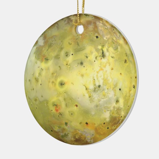Io Vulkanische Maan van Jupiter Keramisch Ornament (Links)