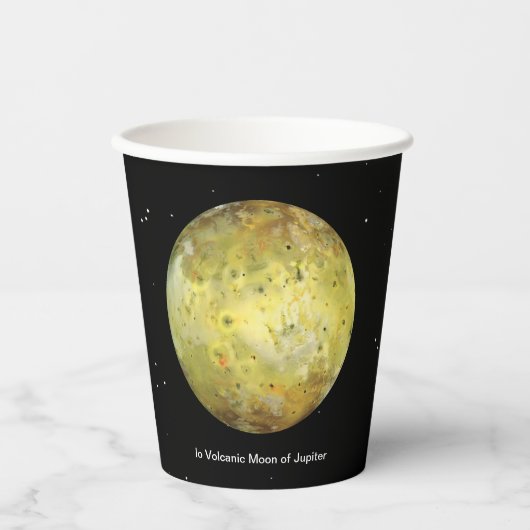 Io Vulkanische Maan van Jupiter Papieren Bekers (Voorkant)