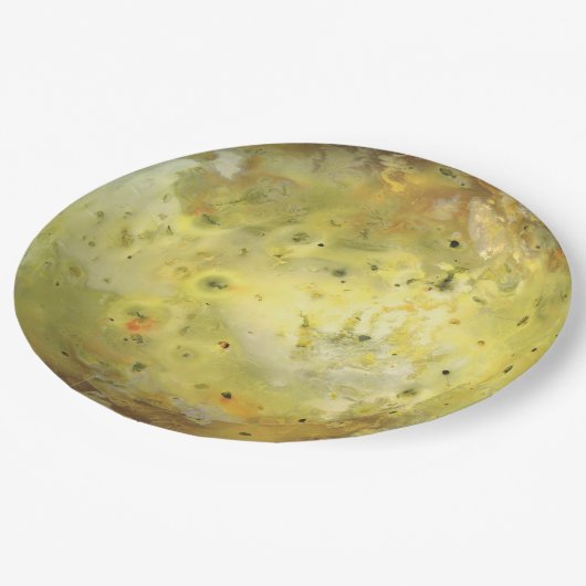 Io Vulkanische Maan van Jupiter Papieren Bordje (Gekanteld)