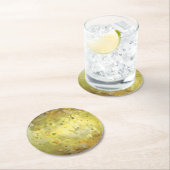 Io Vulkanische Maan van Jupiter Ronde Kartonnen Onderzetter (Insitu)