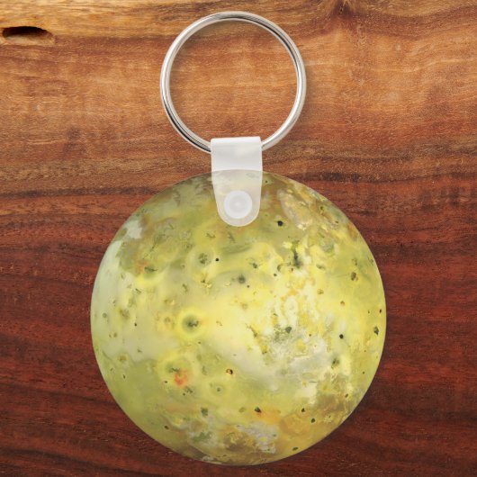 Io Vulkanische Maan van Jupiter Sleutelhanger (Voorkant)