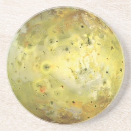 Io Vulkanische Maan van Jupiter Zandsteen Onderzetter
