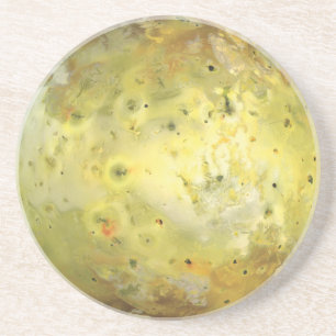 Io Vulkanische Maan van Jupiter Zandsteen Onderzetter