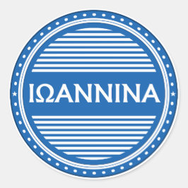 Ioannina City Pride Emblem – Greek Identity Ronde Sticker