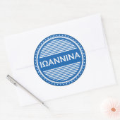 Ioannina City Pride Emblem – Greek Identity Ronde Sticker (Envelop)