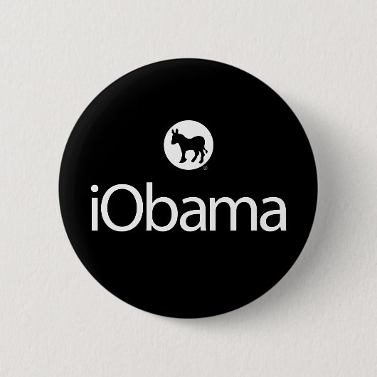 iObama-Button Ronde Button 5,7 Cm (Voorkant)