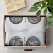 IOD Decoupage Sneeuwbol Mallen Winterdorp 3" Tissuepapier (Geschenk)