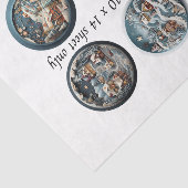IOD Decoupage Sneeuwbol Mallen Winterdorp 3" Tissuepapier (Detail)