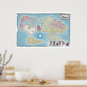 Iohorn Adventure Fantasy Map Poster (Keuken)