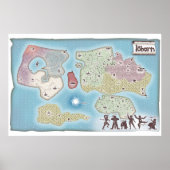 Iohorn Adventure Fantasy Map Poster (Voorkant)