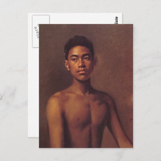 "Iokepa, Hawaiian Fisher Boy" - Briefkaart (Voorkant / Achterkant)