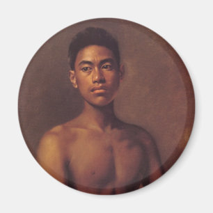 "Iokepa, Hawaiian Fisher Boy" - Magnet
