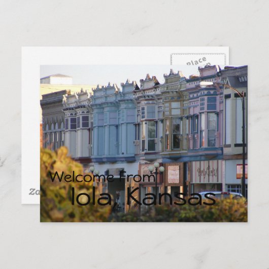 Iola, Briefkaart Kansas (Voorkant / Achterkant)