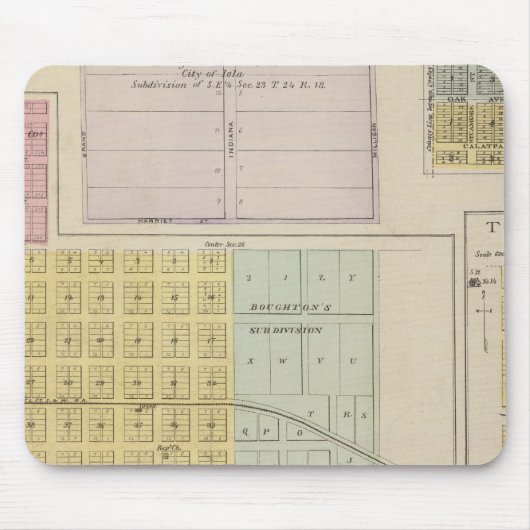 Iola, Torrance en Kellogg, Kansas Muismat (Voorkant)