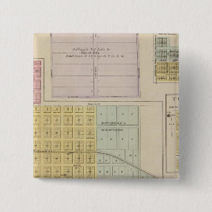 Iola, Torrance en Kellogg, Kansas Vierkante Button 5,1 Cm