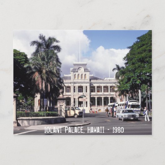 Iolani Palace Hawaii Briefkaart (Voorkant)