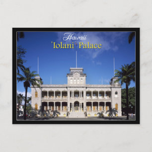 Iolani Palace in Honolulu, Hawaii Briefkaart